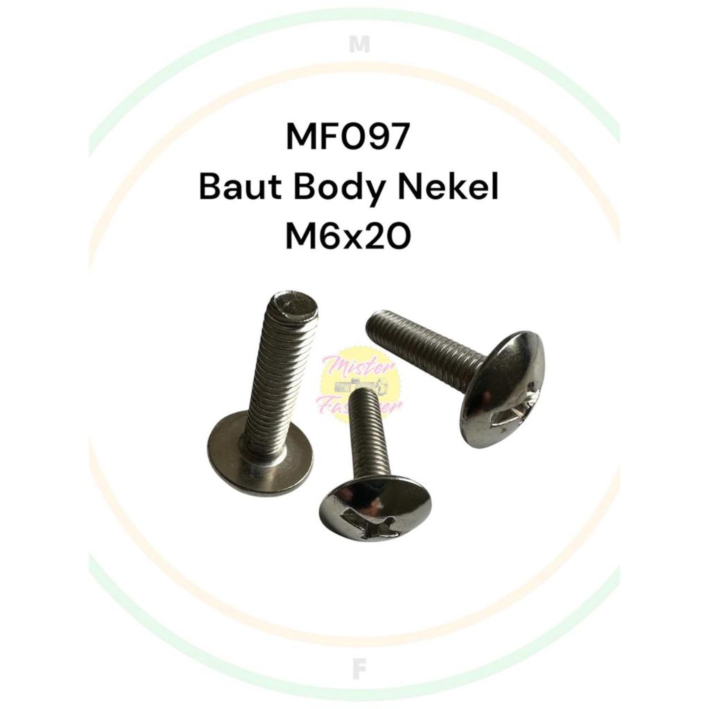 BODY COVER BOLT 6X20 HONDA BODY BOLT M6X20 NEKEL