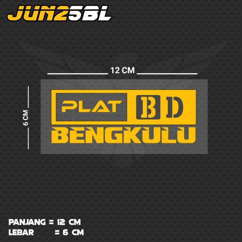 สติ๊กเกอร์ตัดด้วยแผ่น BD BENGKULU WRITING / JUN25BL BKL