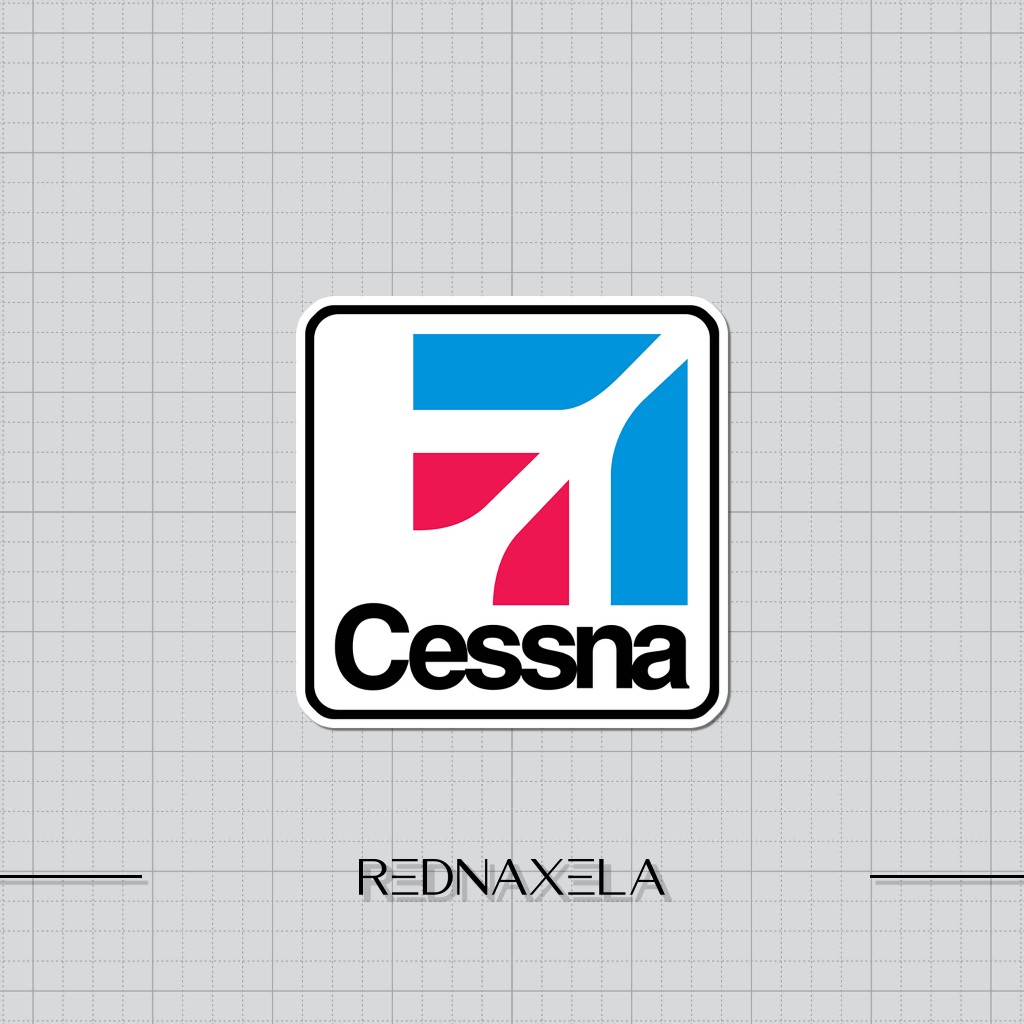 สติ๊กเกอร์ไวนิล, สติ๊กเกอร์กระเป๋าเดินทางโลโก้ Cessna