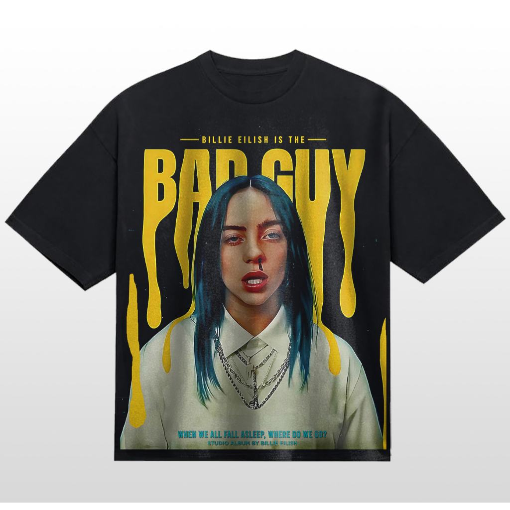 เสื้อยืด Billie Eilish Billie Eilish เสื้อยืดโอเวอร์ไซส์ - Treasure Merch
