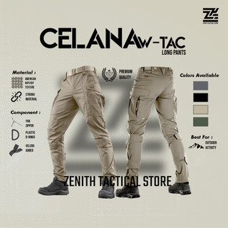 Celana Cargo Panjang Pria Tactical W-Tac Size 28 - 42 Bahan American Ripstop Quickdry
