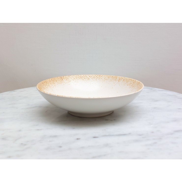 Minimalist Textured Cafe ชามเซรามิค - Minimalist ญี่ปุ่นเซรามิค Oden ข้าวสลัดชามขนม Grizzly 19 ซม.