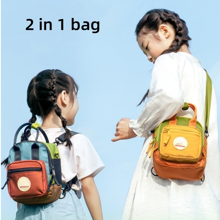 X-Mart Simple Multifunctional Lightweight Childrens Mini Canvas Bag Unisex Travel 6426 Small Backpac