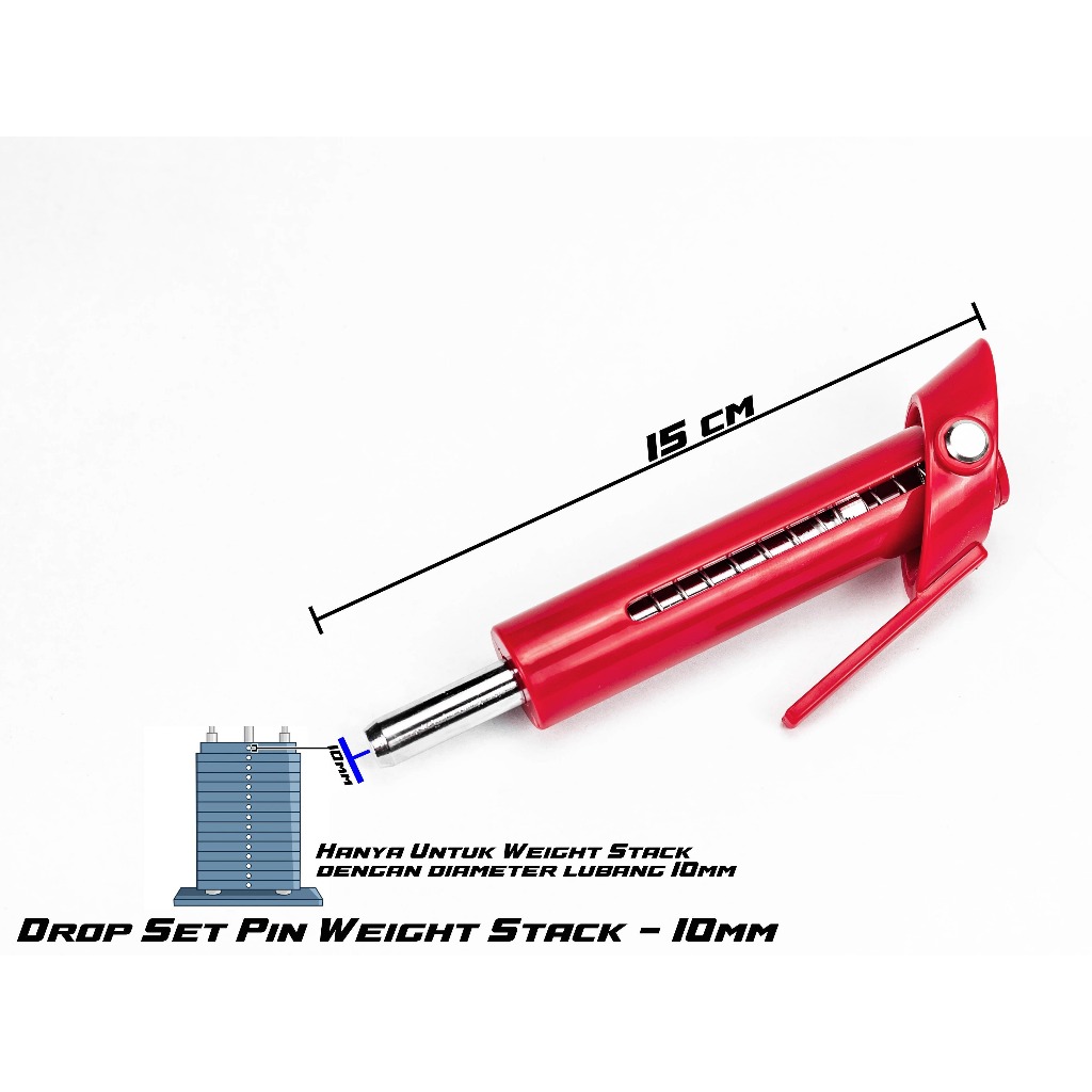 DROPSET Drop Set Pin Weight Stack Cable Machine Lat Pulldown Row Dropsetters GYM - 10mm