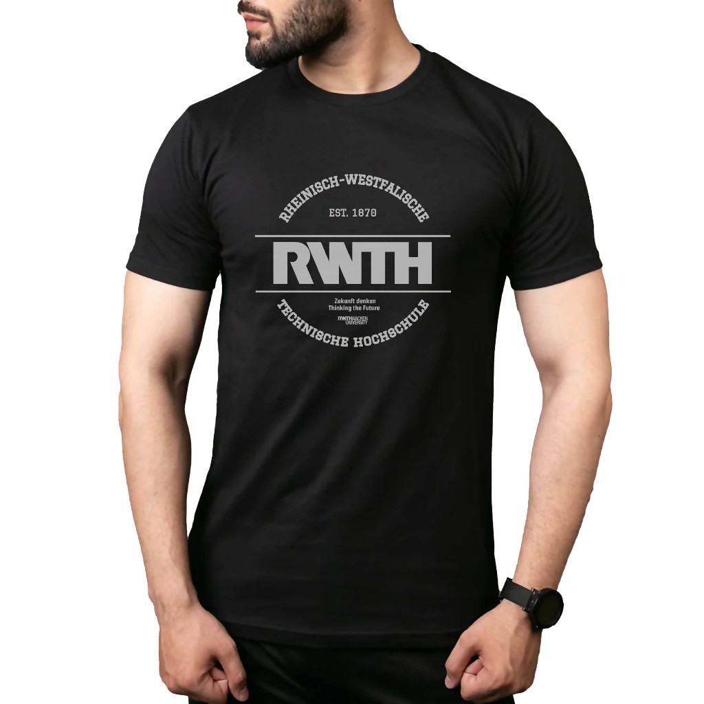 RWTH AACHEN University Germany Cotton Combed เสื้อยืดแขนสั้น