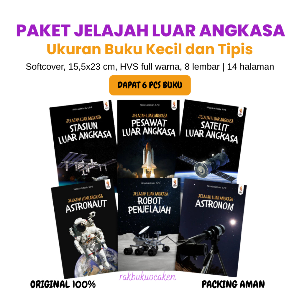 (รับหนังสือ 6 ชิ้น) Space Exploration Series PACKAGE: Space Aircraft/Satelit – หนังสือ Rah