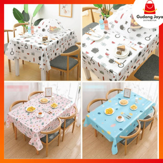 TAPLAK MEJA PEVA / TAPLAK MEJA MOTIF AESTHETIC UK 137 x 90 CM