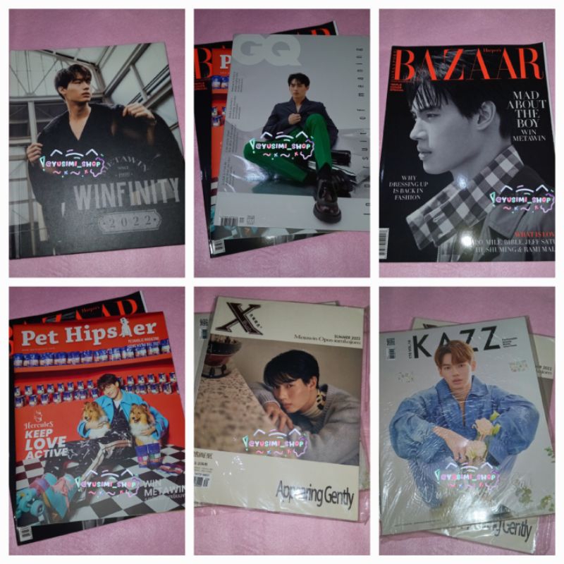 Win Metawin Magazine Pet Hipster, XBlush China + Pattern, Kazz Magazine, GQ Magazine, อัลบั้ม Winfin