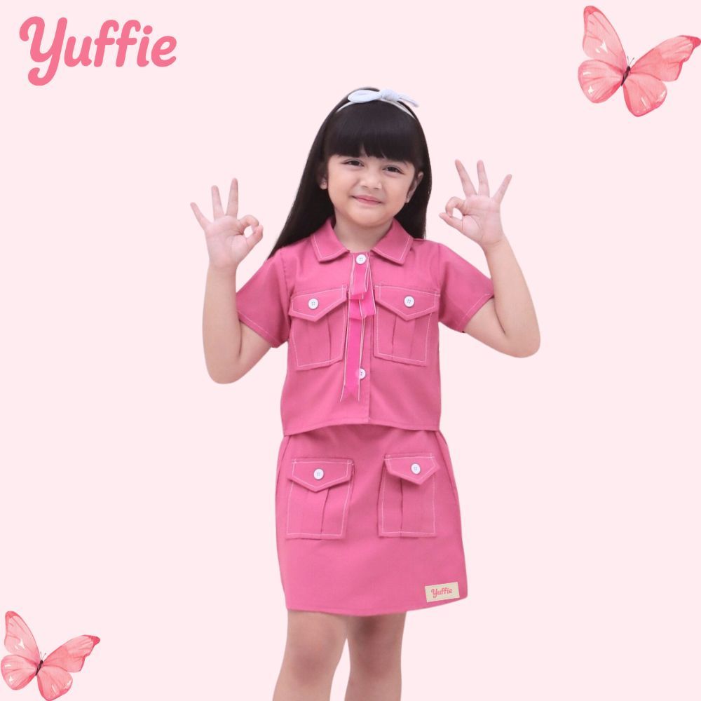 YUFFIE Adrea ชุดเด็กผู้หญิง 4406 | ชุดน่ารักสําหรับอายุ 1-8 ปี