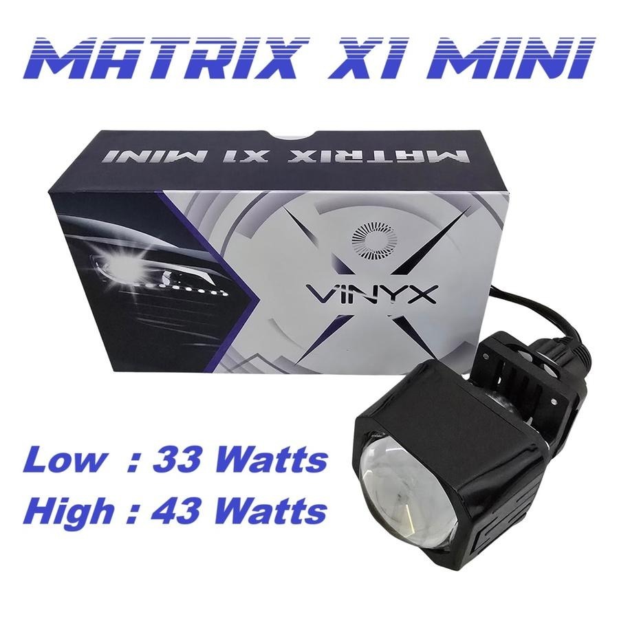 Vinyx Matrix X1 Mini BiLED โคมไฟโปรเจคเตอร์ LED 1.5 นิ้วสําหรับรถยนต์และรถจักรยานยนต์ - Matrix X1 Mi