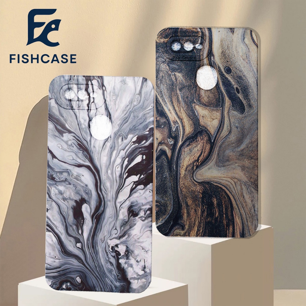 HP [FC25] Case Oppo A5s A7 A12 A11K F9 A3S A1K REALME C2 Elegant Contemporary Marble Mobile phone - 