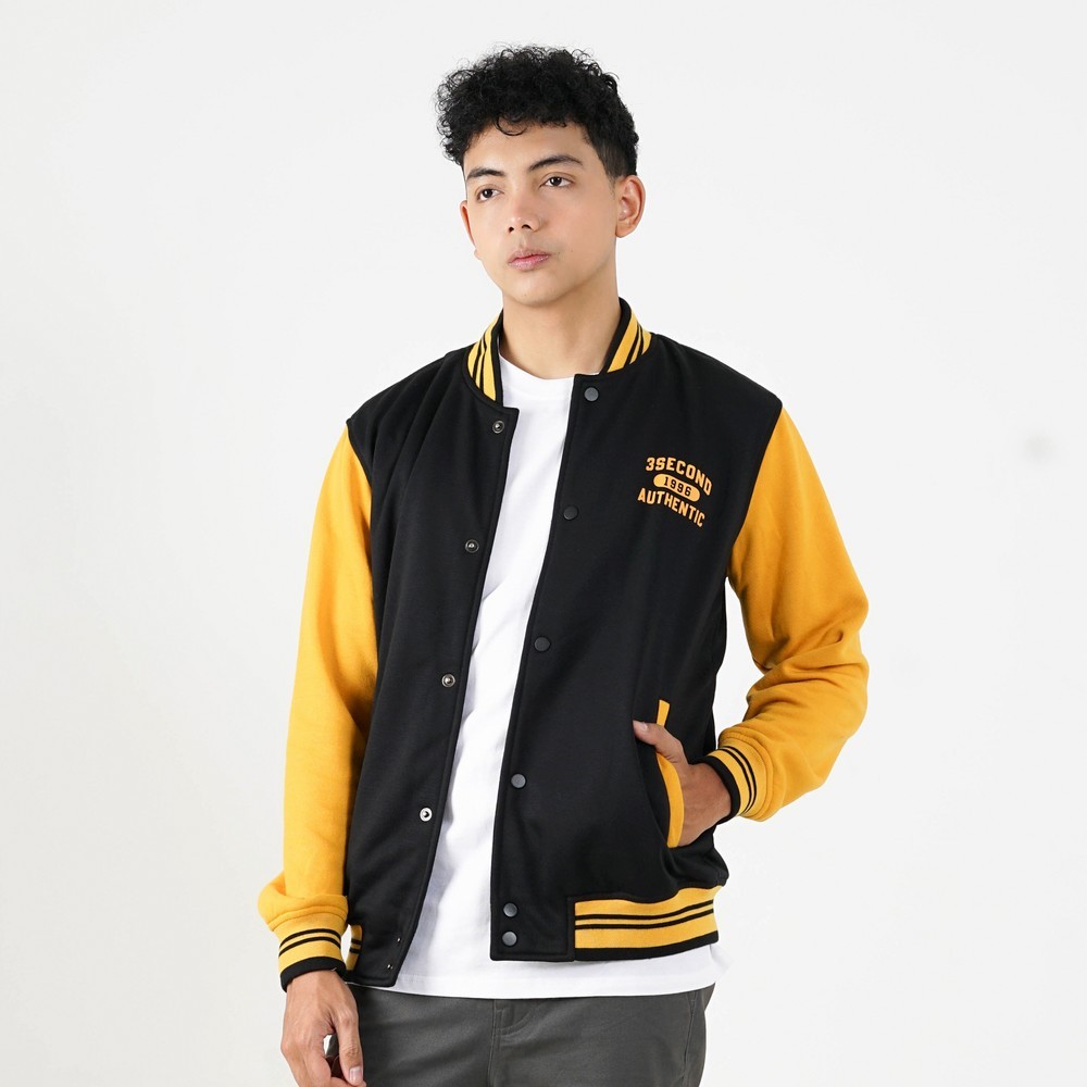 ล่าสุด 3Second Mens Regular Fit Bomber Jacket Atlas Fortune Ol-C150225