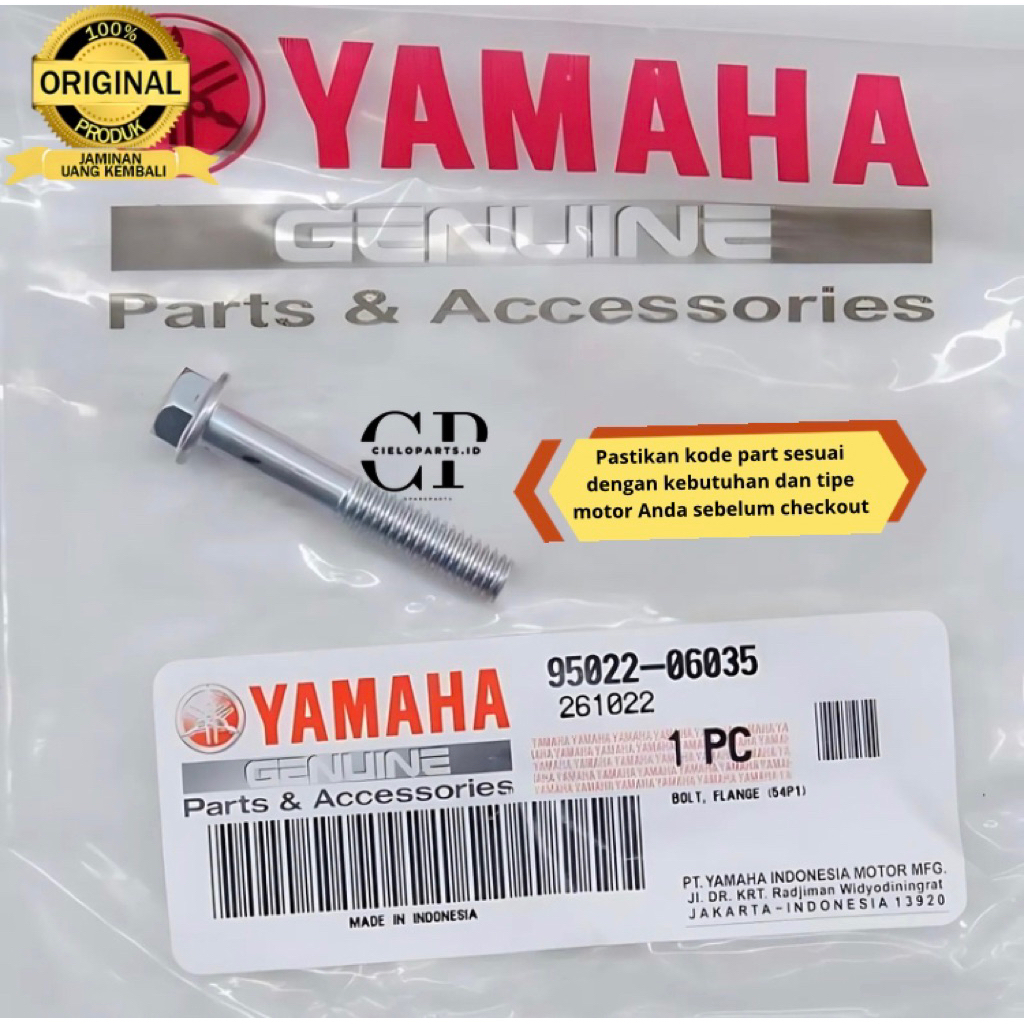 Cvt ฝาครอบถัง Bolt สําหรับ Mio J - Mio GT - X Ride - Nmax OLD ของแท้ Yamaha 95022-06035