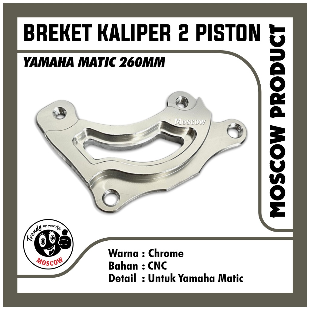 2 PISTON CALIPER BRACKET FULL CNC MATERIAL UNIT ราคา CHROME CALIPER BRACKET / 2 PISTON CALIPER PNP M