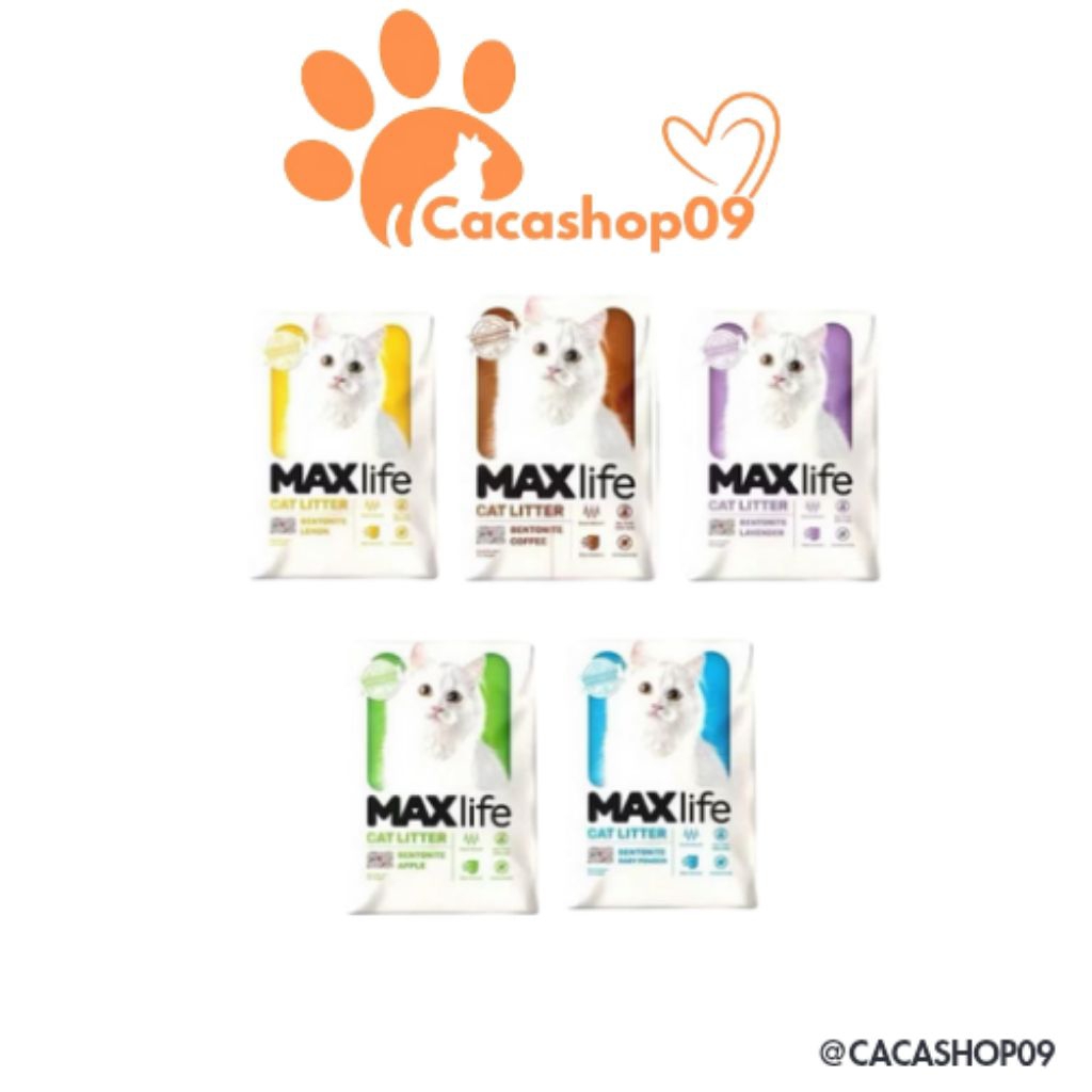MAXLIFE Premium Cat Litter Scented Clump MAXlife 10L Liter maxlife 10L - CLUMPY CAT Litter