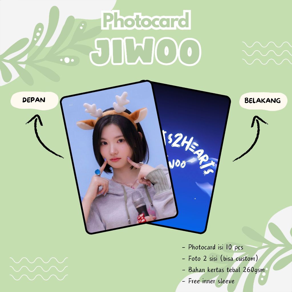 (10 ชิ้น) PHOTOCARD JIWOO HEARTS2HEARTS