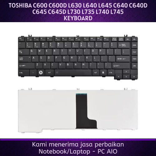 TOSHIBA C600 C600D L630 L640 L645 C640 C640D C645 C645D L730 L735 L740 L745 คีย์บอร์ด