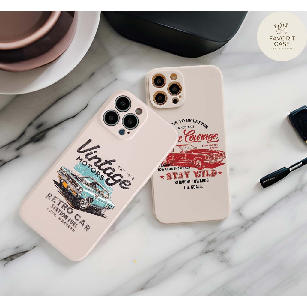 Soft Case iPhone 15 14 13 12 11 Pro Max X Xr Xs 8 7 6 6s Plus Mini Soft Case Vintage Motif Y2K Aesth