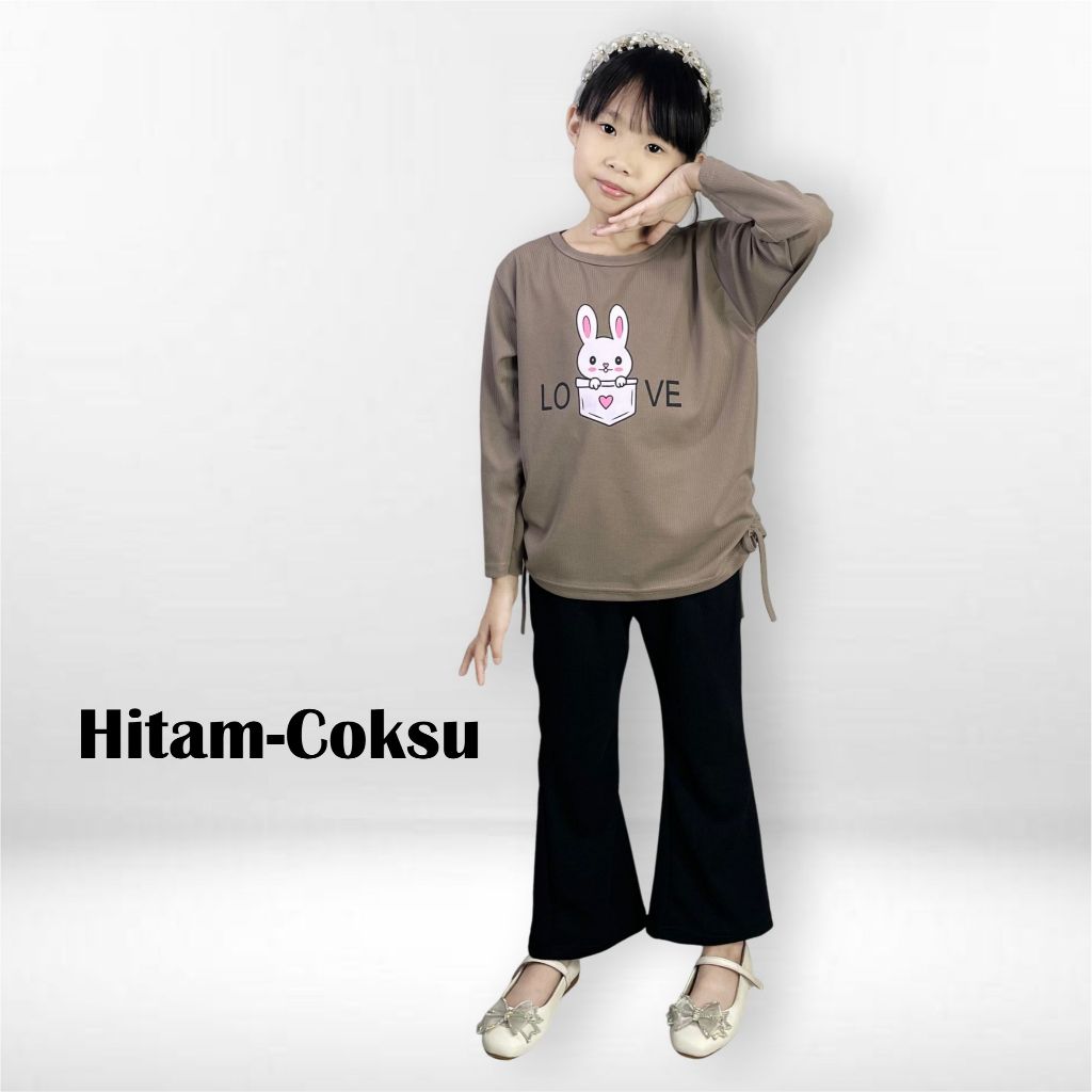 CKids ชุดกางเกง Cutbray Girls พร้อม Bunny Love Motif