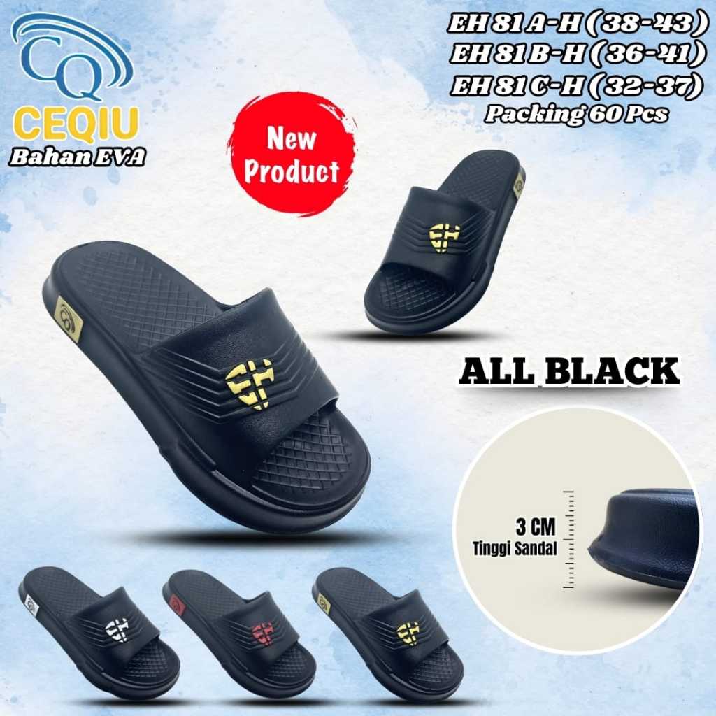 รองเท้าแตะ Slop สําหรับเด็กและผู้ใหญ่สําหรับผู้ชาย CQ EH 81ABC SANDALS UK 32-43