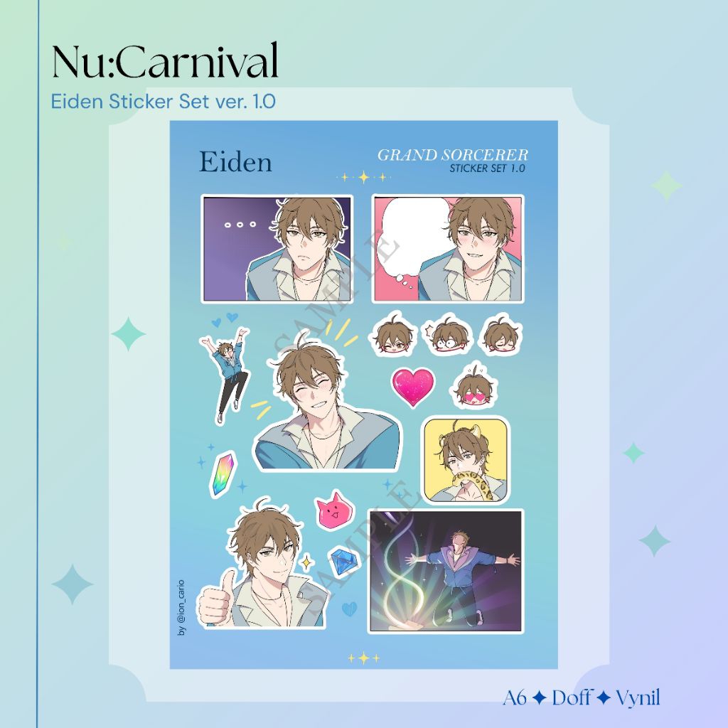 FANMERCH Nu: ชุดสติ๊กเกอร์ Carnival Eiden A6 ver 1.0