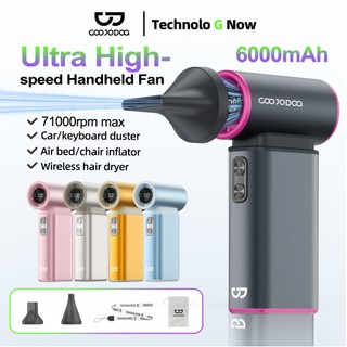 Goojodoq GFS009 Ultra High Speed ​​Kipas 3in1 100 Gear Wind kipas angin Digital Display Turbo kipas