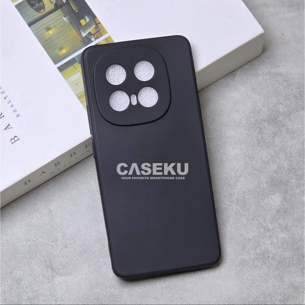 Iqoo 13 Case Softcase Candy Macaron Square Black Plain Case Iqoo 13