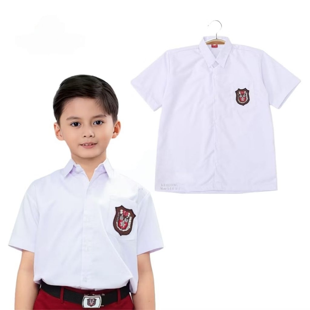 KATUN ชุดนักเรียนประถม/ชุดนักเรียนประถมสีขาวแขนสั้นและแขนยาววัสดุผ้าฝ้ายพรีเมี่ยมและมีสไตล์