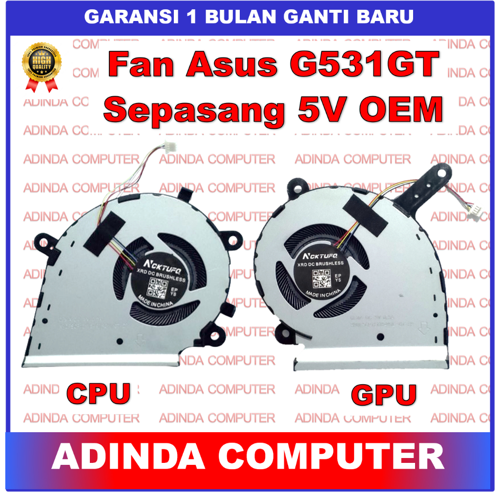 พัดลม Asus ROG Strix G531GT G531 G531G G531GD G532 G532LWS G712 G712LV G712LW CPU 5V ขวา OEM