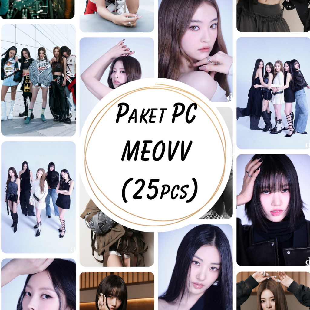 (CONTENTS 25 ชิ้น) MEOVV KPOP Ella Gawon Souin Narin Anna Photocard Package