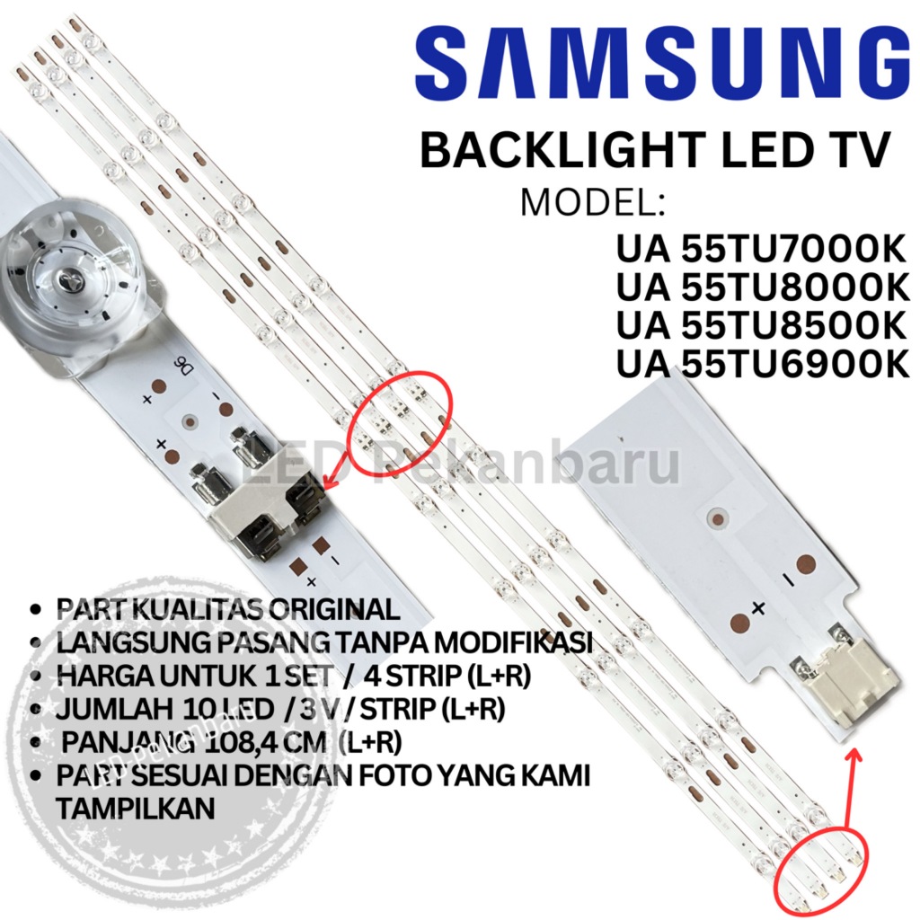 SAMSUNG 55 INC LED TV BACKLIGHT UA55TU7000K UA55TU8000K UA55TU8500K UA55TU6900K UA 55TU7000K 55TU800