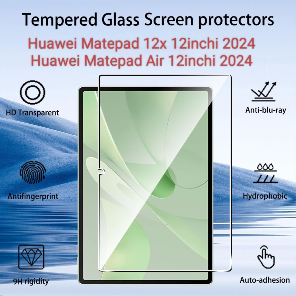 ป้องกันรอยขีดข่วน Huawei matepad 12x 12" นิ้ว Air 2024-2025 \ กระจกนิรภัย Huawei matepad 12x / ป้องก