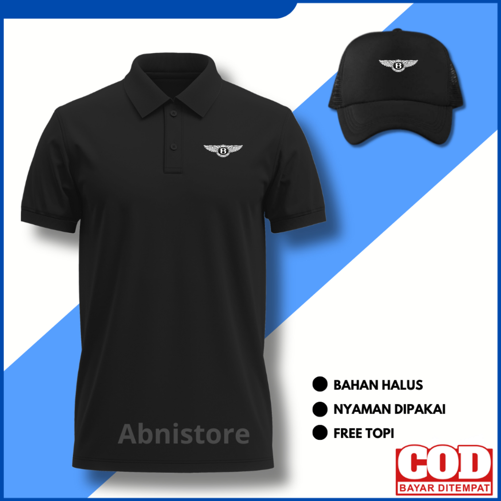 BentLEY POLOSHIRT Bentley Shirt Bentley Collar Shirt Bentley Polo Hat