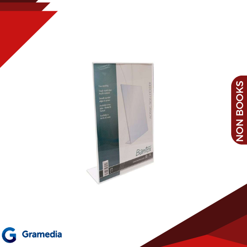 Gramedia Medan -BANTEX 47401 SLANTED SIGN HOLDER 8852 08 A4