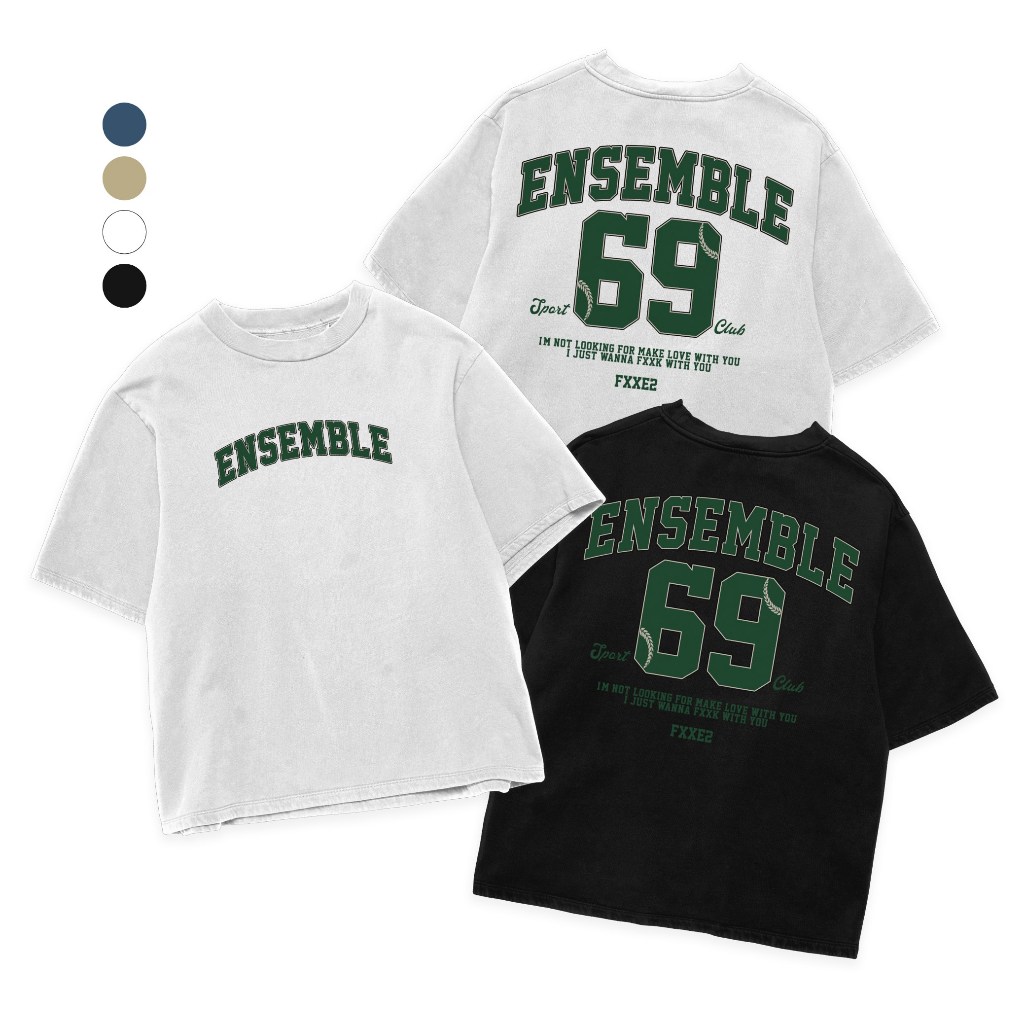 FXXE2 24S OVERSIZED DISTRO เสื้อยืดสําหรับผู้ชายและผู้หญิง OVERSIZE COTTON COMBAD 24S SPORT CLUB