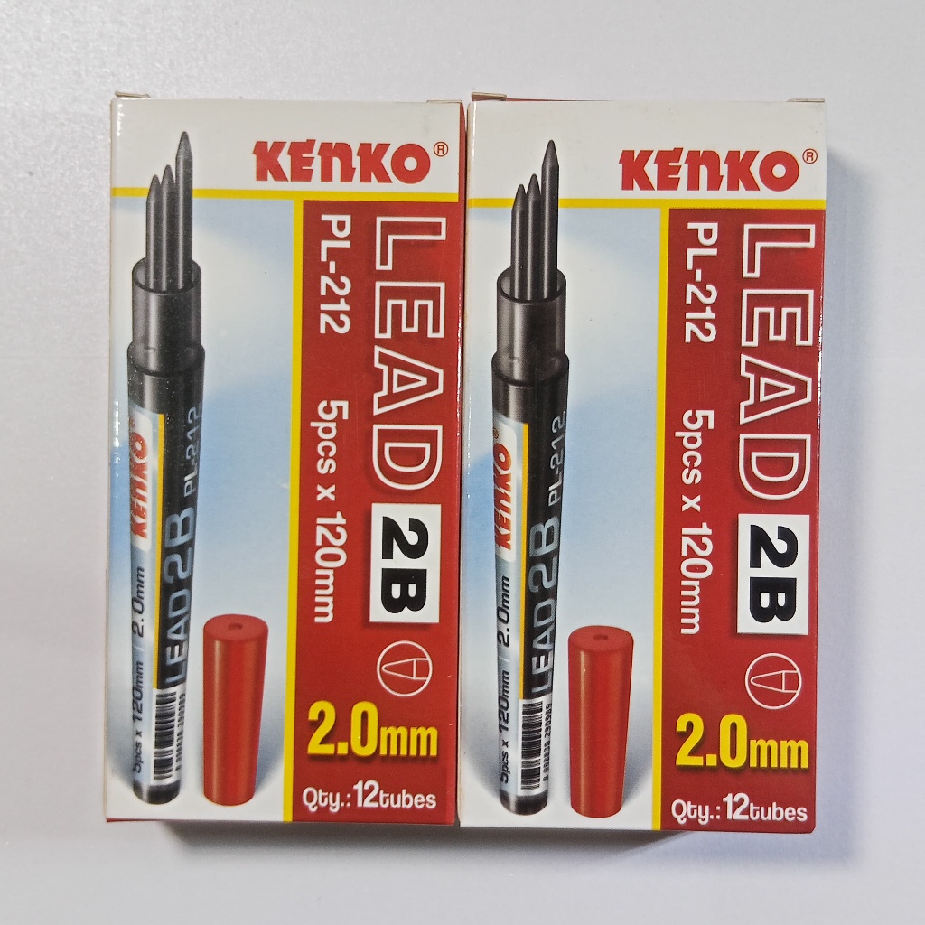 (12 TUBE) ดินสอกด Kenko 2B 2.0mm Long