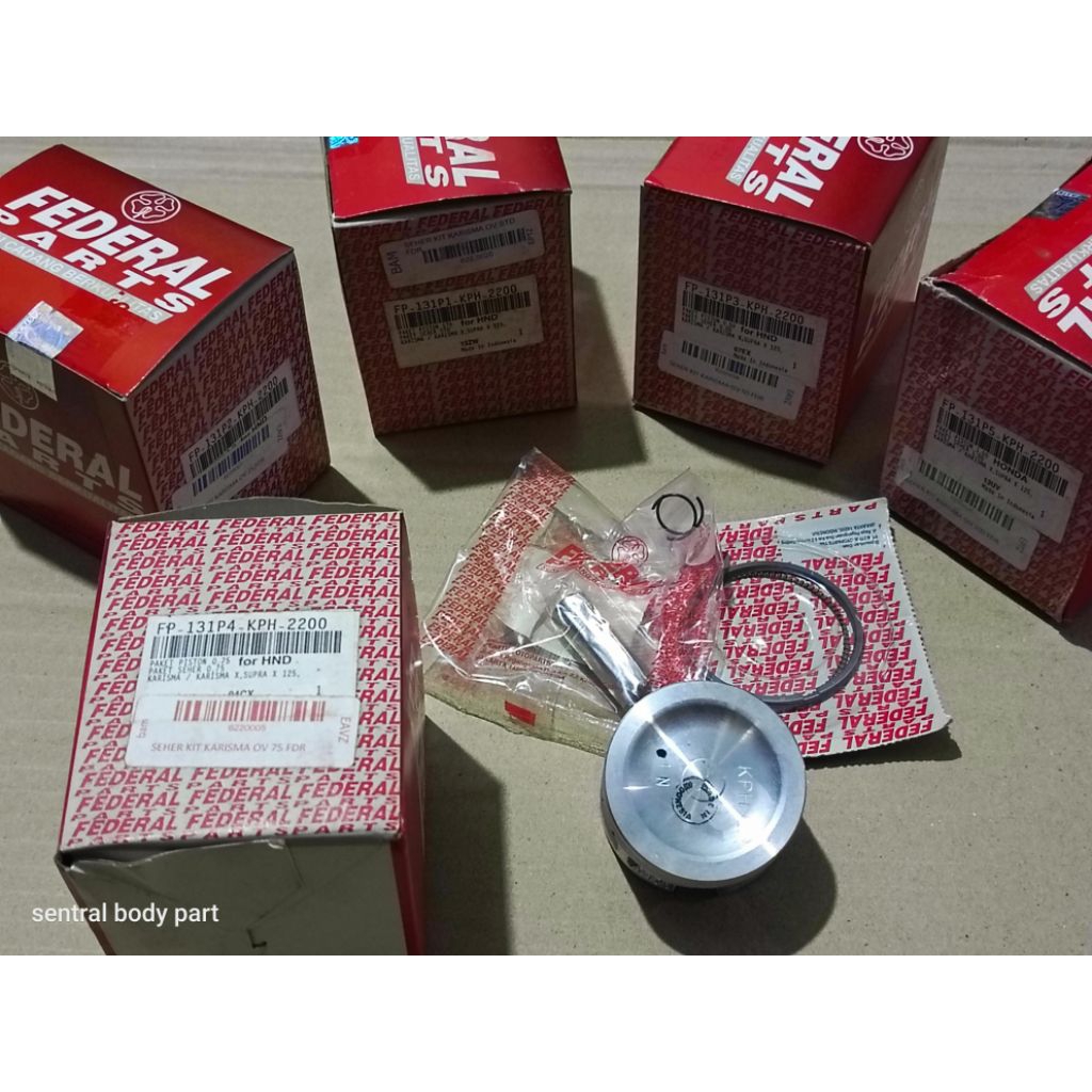 ชุดลูกสูบ Karisma Supra x 125 KPH federal ov std 25 50 75 100 plus ปากกาแหวนลูกสูบ