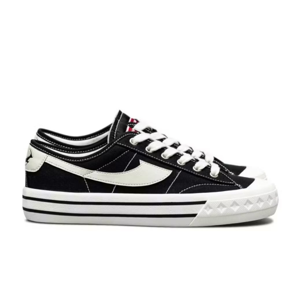 Compass Retrograde Low Black White Shoes 100% Original [BNIB]