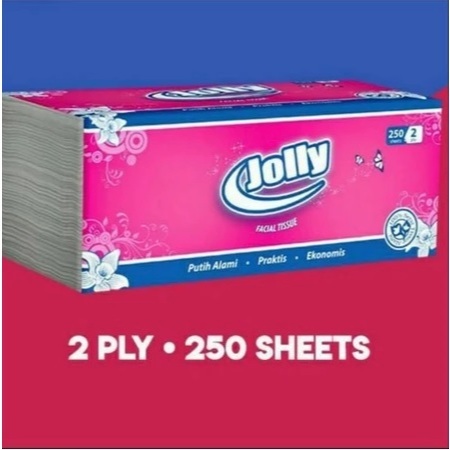 BLIORI FACIAL TISSUE / FACIAL TISSUE JOLLY Tissue 250 1kg บรรจุ 5 TISSUE JOLLY FACIAL TISSUE