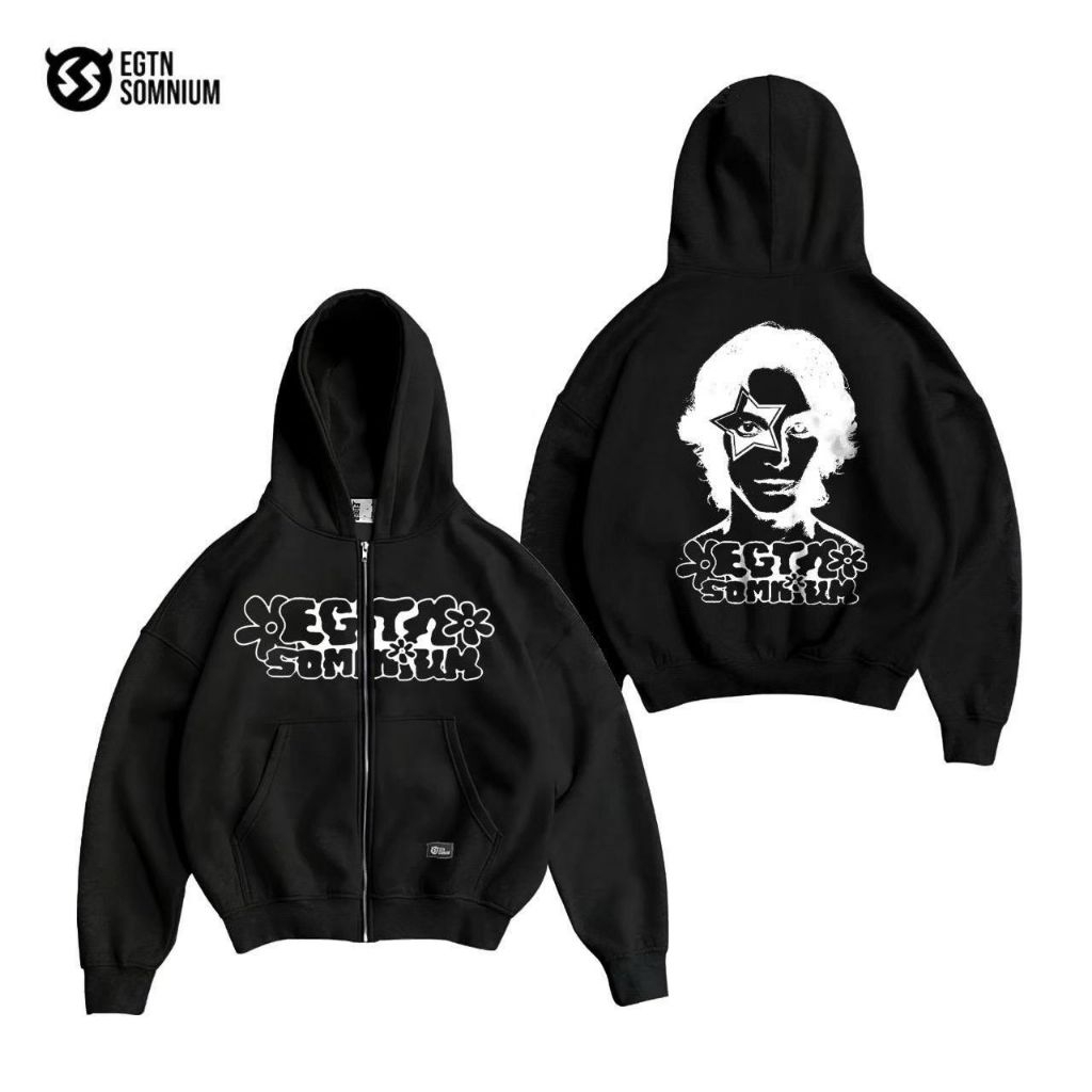 Boxy Black Collection 2025 Oversize Unisex Hoodie/Trendy Boxy Hoodie/Oversize Hoodie สําหรับผู้ชายแล