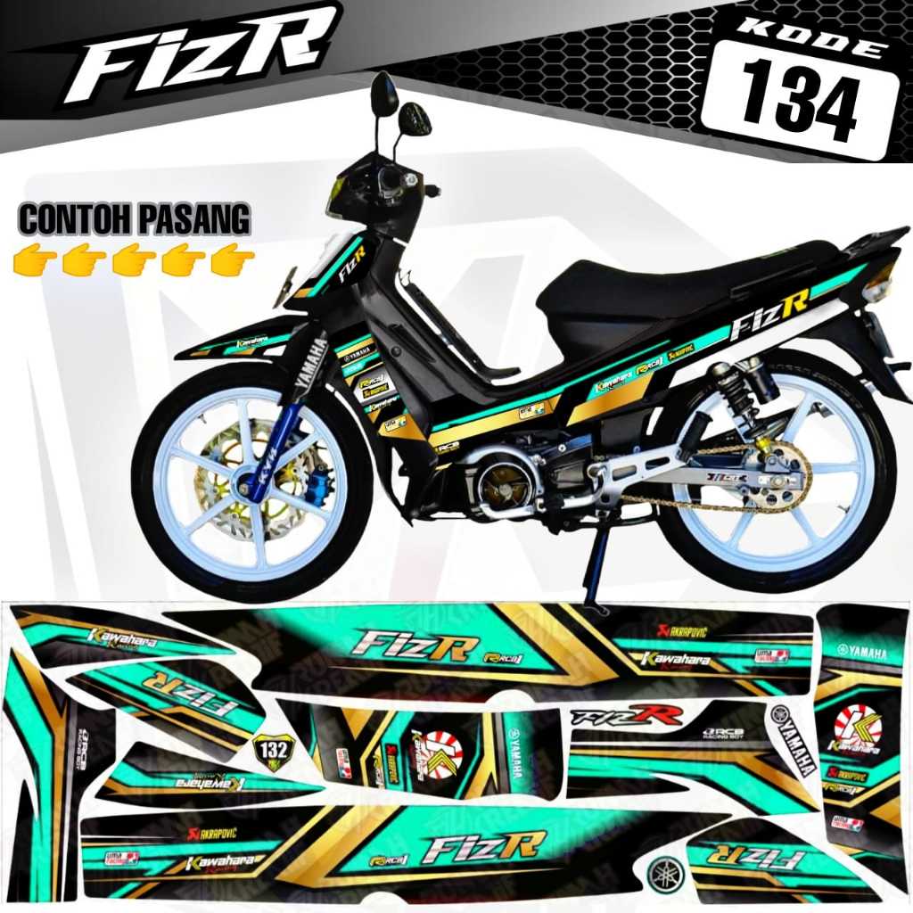 F1ZR Striping Yamaha F1ZR Variation สติกเกอร์รูปลอกสติกเกอร์ body Strips F1ZR