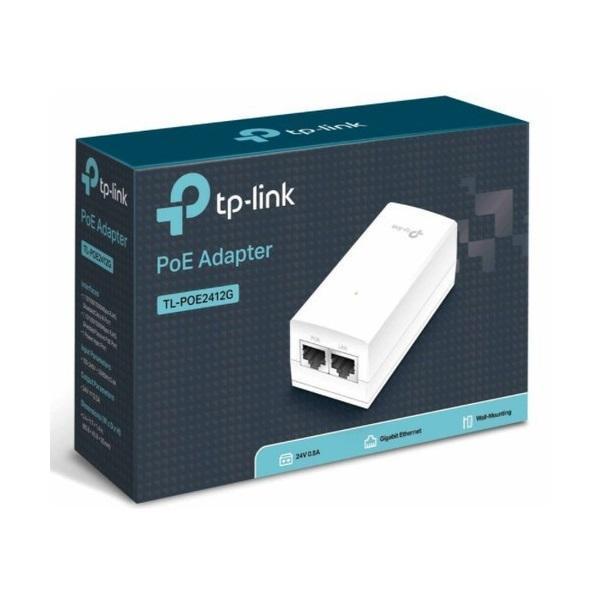 TP-LINK TL-POE2412G PoE Passive Gigabit 24VDC Passive PoE Adapter