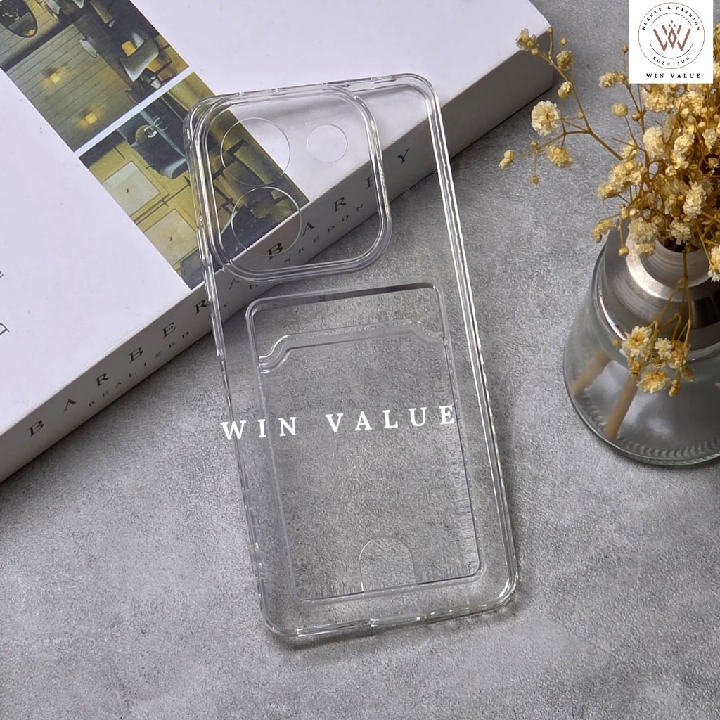 Poco M7 Pro 5G Clear Card Case Card Slot Case Poco M7 Pro 5G