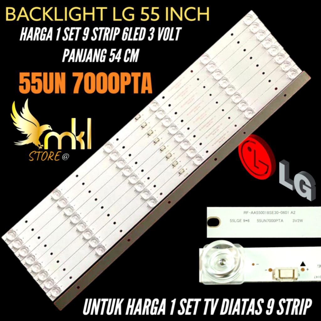 LG 55 INCH LED TV BACKLIGHT 55UN7000PTA LG 55 INCH TV BACKLIGHT