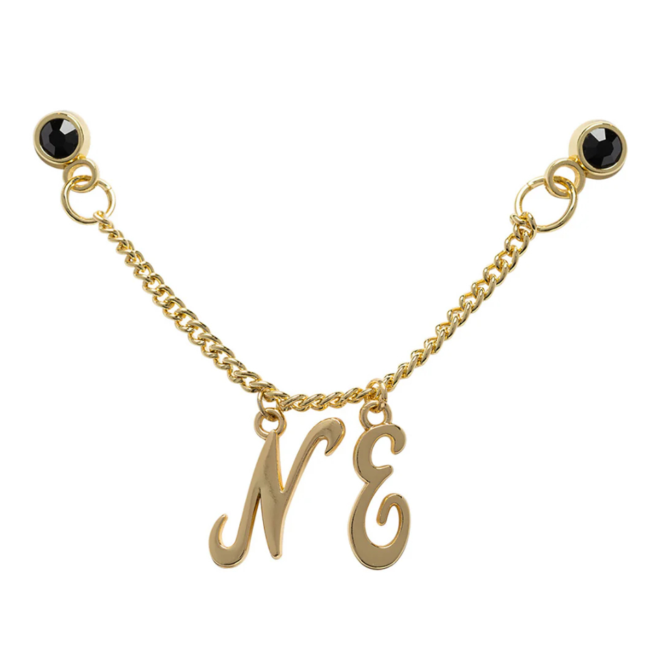 New Era 59Fifty Day NE Chain หมุดสีดําและสีทอง