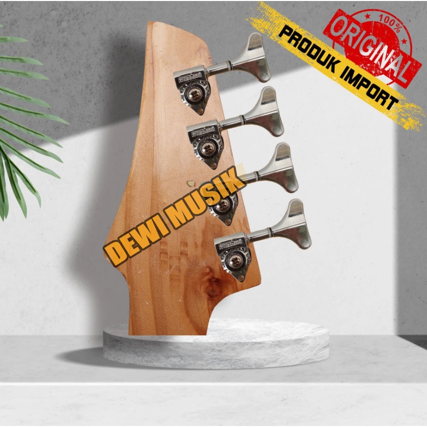 WILKINSON R4 BASS GUITAR DRYER CHROME BLACK AG951 / TUNING STEMMER BASS GUITAR (SC2803)