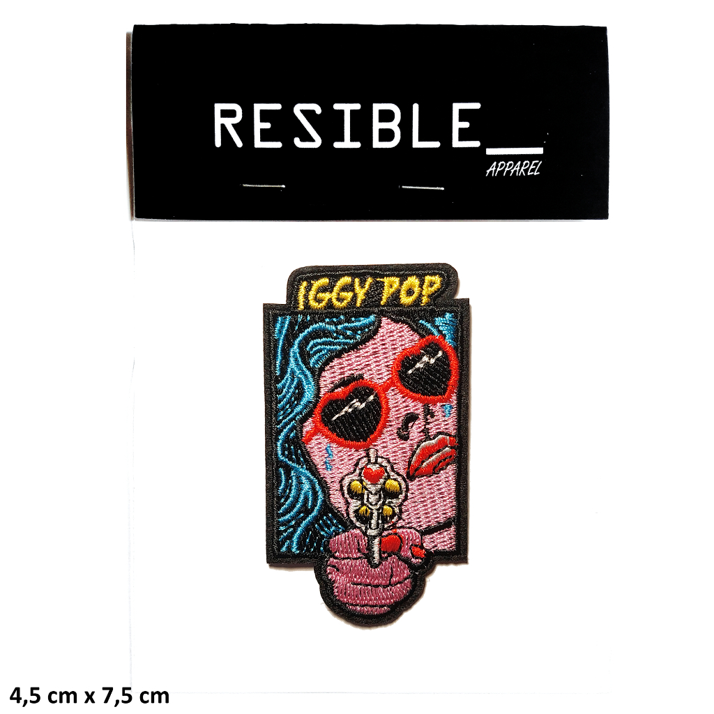 Iggy Pop music IRON ON ป้ายปักสัญลักษณ์แพทช์