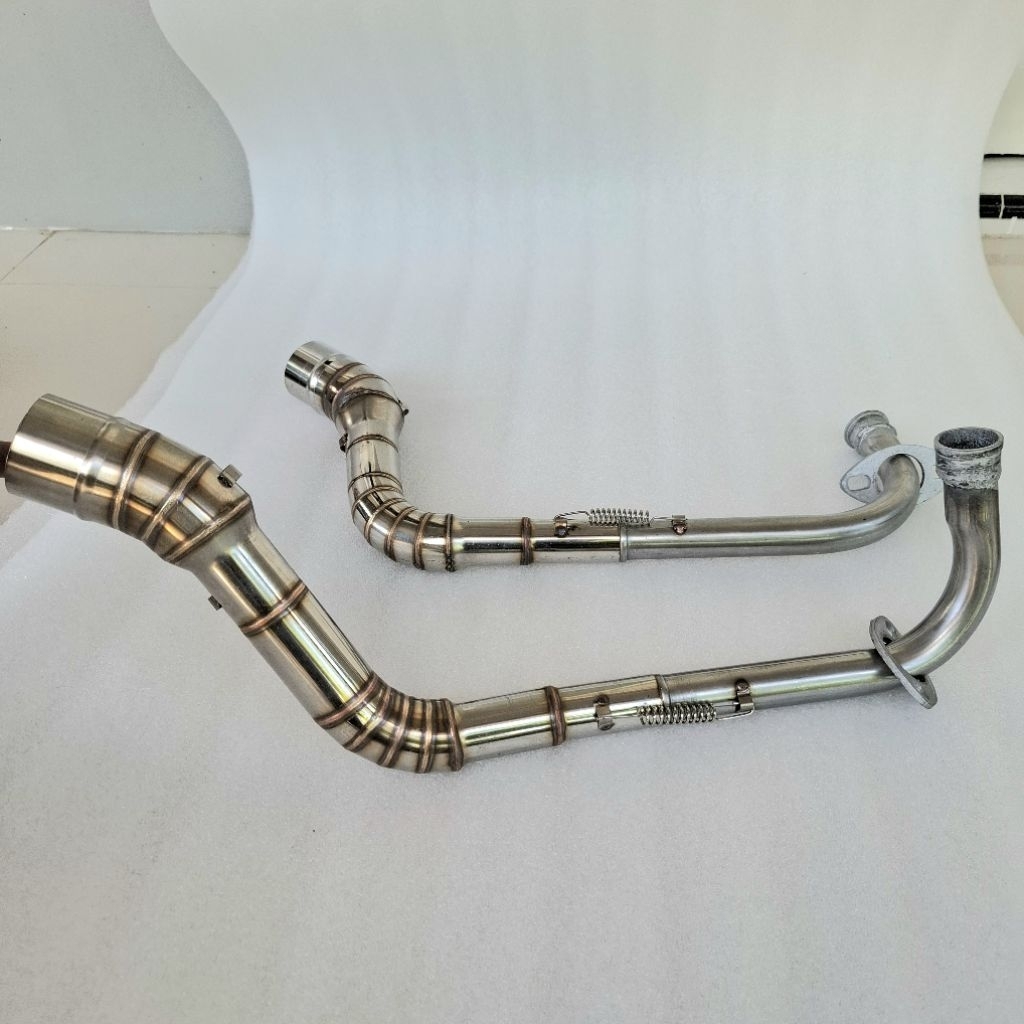 ท่อสแตนเลส ข้องอใหญ่ 51mm Mio soulty Mio sporty Mio i 125 mio M3 Nmax Arox Fino Adv 150/160 Click 12