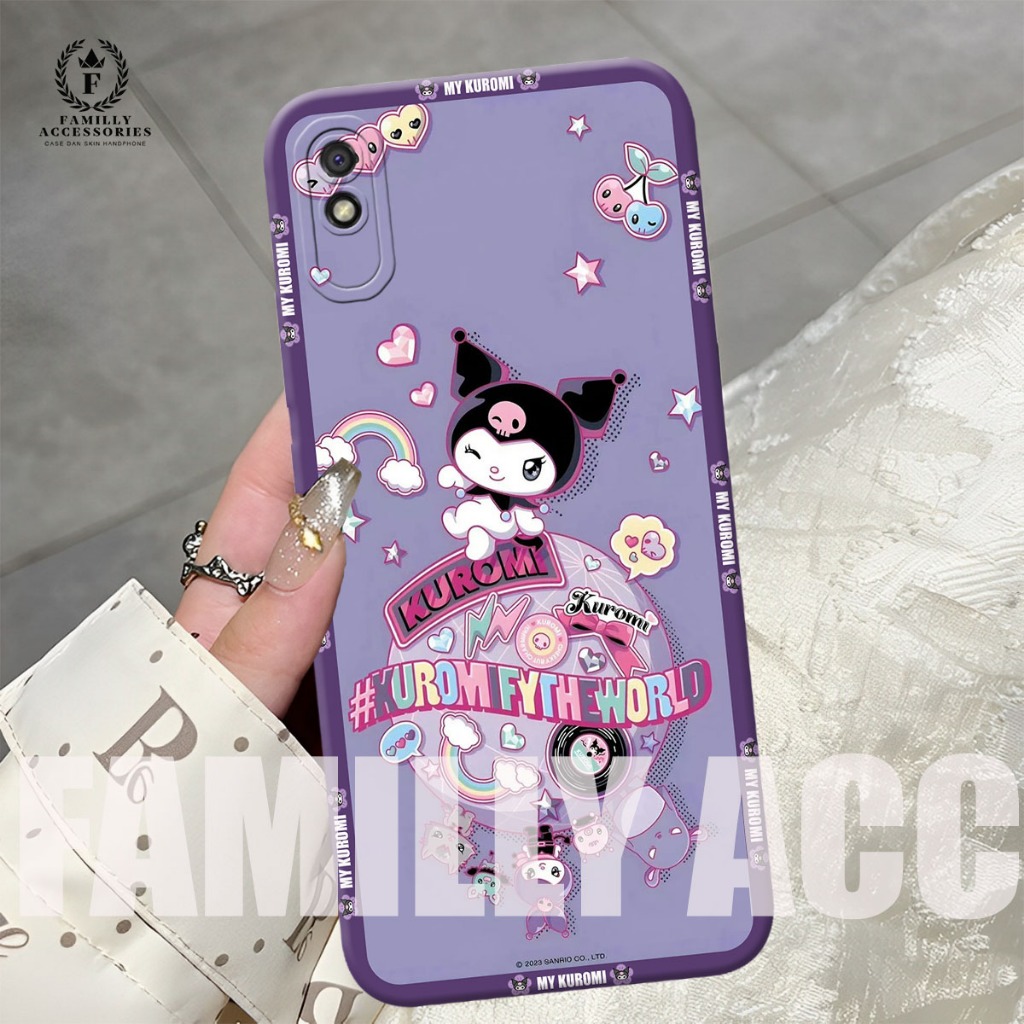 (FA-01) REDMI 5A - 6A - 8 - 8A PRO - NOTE 8 - NOTE 8 PRO - 9A - 9T - POCO M3 KUROMI POP Silicon Proc