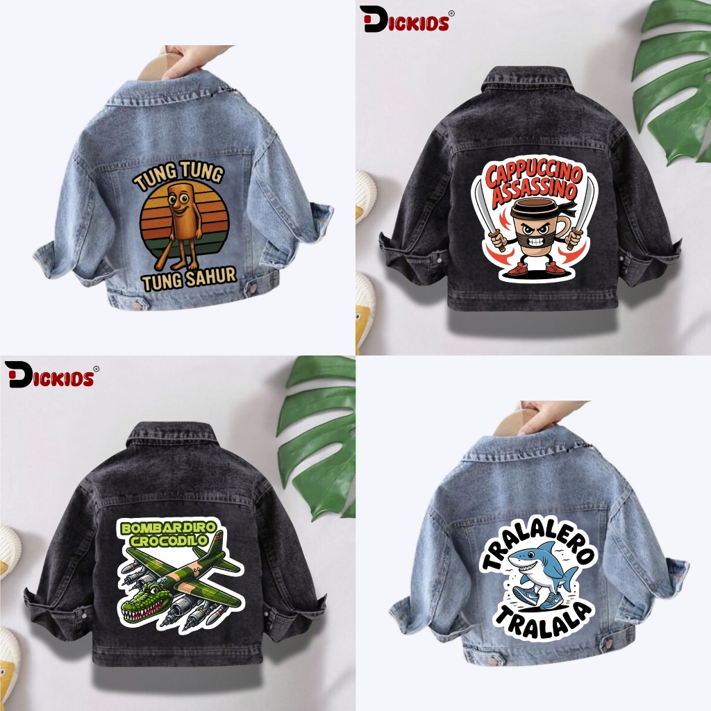 ANOMALI CHARACTER CHILDRENS JEANS JACKET AGES 1 - 7 YEARS SNOW BLUE & SNOW BLACK